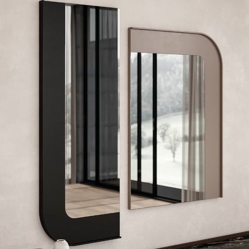 Specchio a muro - CELLO III - Praddy Unipessoal lda - contemporaneo / curvo / in legno