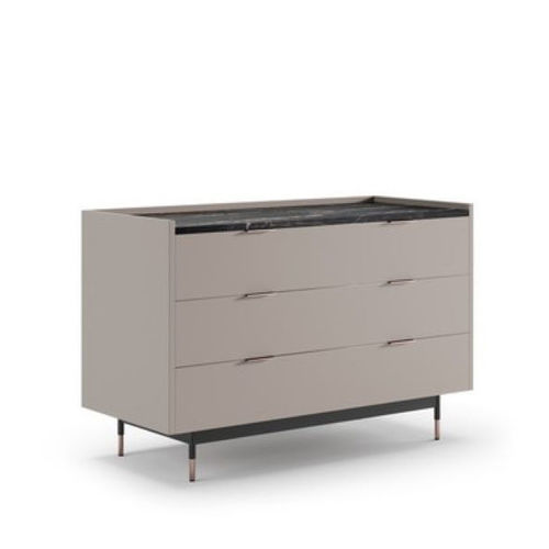 Cassettone contemporaneo - BATON - Praddy Unipessoal lda - in marmo / in rattan / in metallo