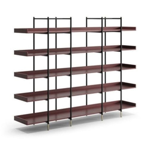Libreria contemporanea - BATON - Praddy Unipessoal lda - in acciaio inossidabile / in legno / marrone