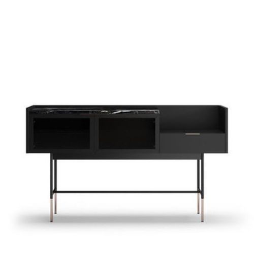 Credenza contemporanea - BATON - Praddy Unipessoal lda - in acciaio inossidabile / con ripiano / con cassetti