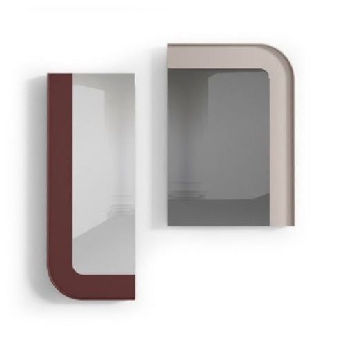 Specchio a muro - CELLO IV - Praddy Unipessoal lda - contemporaneo / curvo / in legno