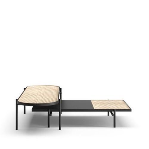 Tavolino basso contemporaneo - CELLO III - Praddy Unipessoal lda - in rattan / ovale / per uso residenziale