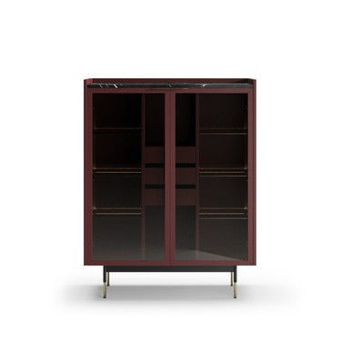 Mobile bar contemporaneo - BATON - Praddy Unipessoal lda - in legno / nero / marrone