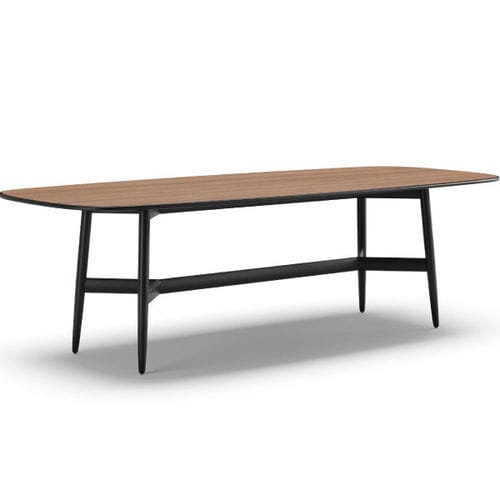 Tavolo da pranzo contemporaneo - SOPRANO I - Praddy Unipessoal lda - in legno / in marmo / con supporto in legno