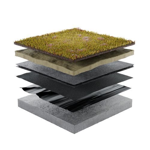 Sistema per giardino pensile per tetto piano - PREMIUM AIR SYSTEM - Urbanscape - per tetto piano / a tenuta stagna / drenante