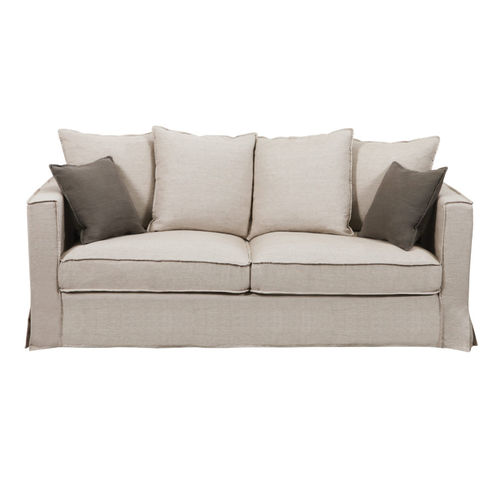 Divano letto - NOMADE - MOULINS - contemporaneo / in lino / con rivestimento rimovibile