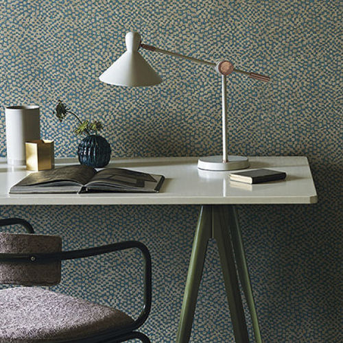 Rivestimento murale per interni - HERBARIA : ZARDOZI - BLACK EDITION - in vinile / a rilievo / ricamato