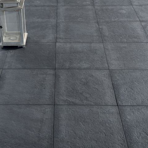 Pavé in gres porcellanato - ANTHRACITE - Castacrete - da esterno / da interno / testurizzato