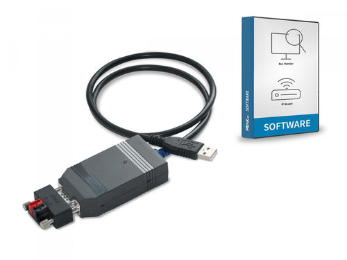 Modulo di interfaccia KNX - USB-Connector inkl. KNX-WAGO 243-211-Adapter (vergossen) - PEAKnx - USB