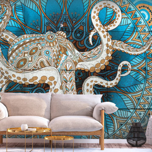 Carta da parati contemporanea - ZEN OCTOPUS - WALL DESIGNERS - con animali / in tessuto non tessuto