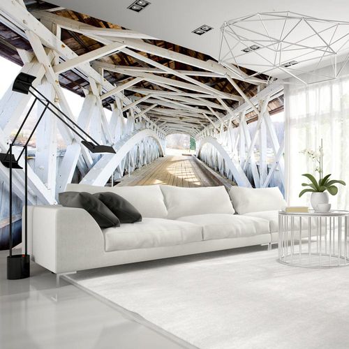 Carta da parati contemporanea - OLD BRIDGE - WALL DESIGNERS - a motivi / a effetto dimensionale / bianca