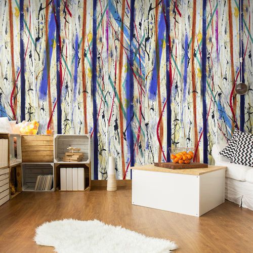 Carta da parati contemporanea - COLORFUL SPLASH - WALL DESIGNERS - multicolore / in tessuto non tessuto / antigraffio
