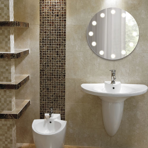 Specchio da bagno a muro - DOT CIRCLE - Top Light GmbH & Co. KG. - contemporaneo / rotondo / luminoso a LED