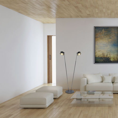 Lampada da terra - PUK MAXX FLOOR SISTER - Top Light GmbH & Co. KG. - in metallo / in vetro / design minimalista