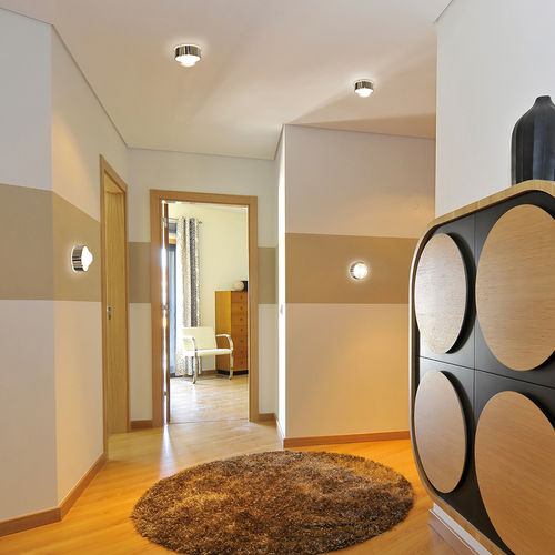 Plafoniera contemporanea - PUK ONE - Top Light GmbH & Co. KG. - rotonda / in vetro borosilicato / in metallo