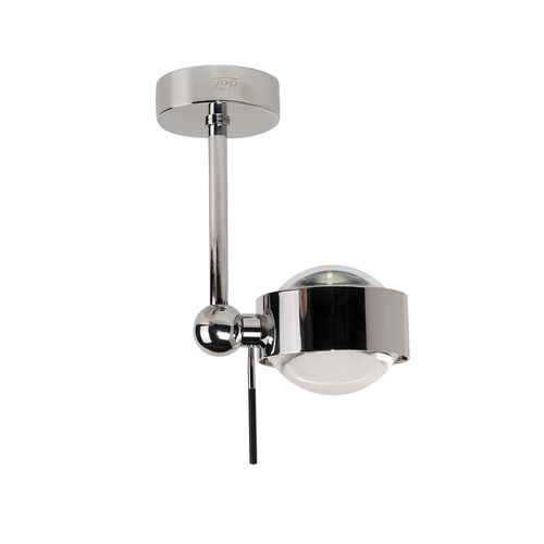 Plafoniera contemporanea - PUK SIDE SINGLE - Top Light GmbH & Co. KG. - rotonda / in vetro borosilicato / in metallo