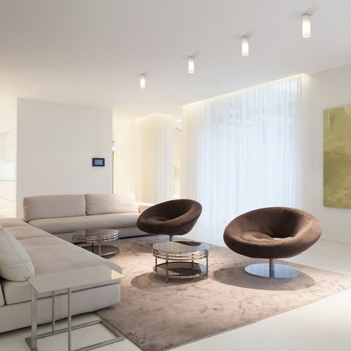 Plafoniera contemporanea - DELA - Top Light GmbH & Co. KG. - rotonda / in vetro / in metallo