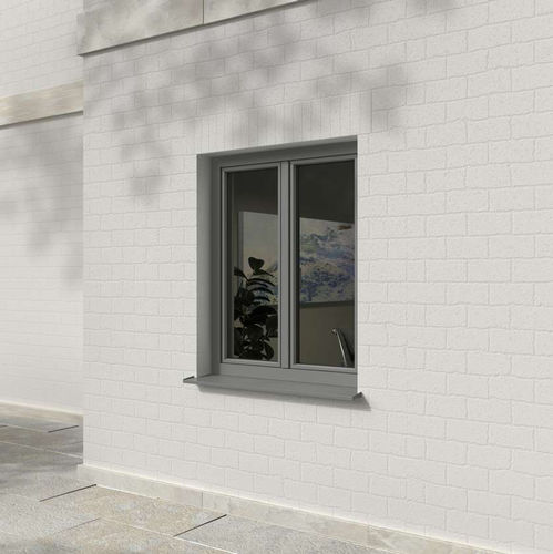 Finestra in alluminio - Classic-line - Finstral - in PVC / a battente / a doppi vetri