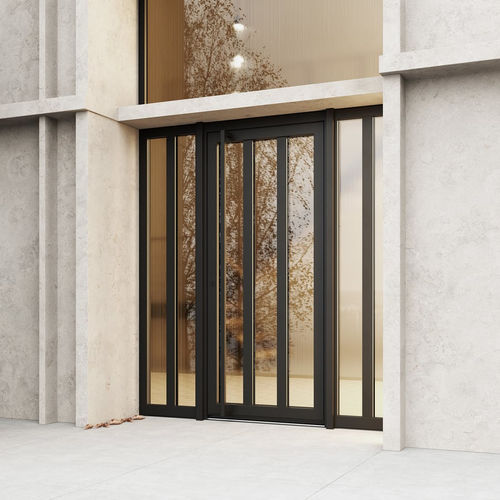 Porta d'ingresso - 01 - Finstral - in alluminio / battente / contemporanea