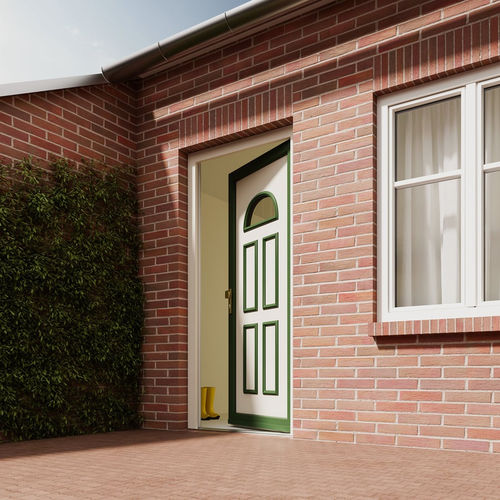 Porta d'ingresso - 10.1 - Finstral - in alluminio / in PVC / battente