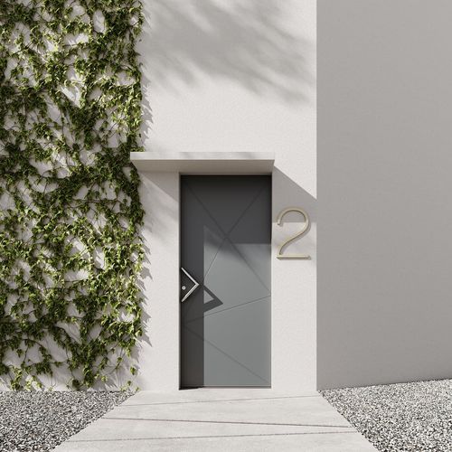 Porta d'ingresso - 05 - Finstral - in legno / in alluminio / battente