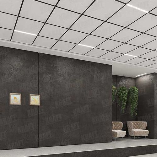 Controsoffitto in acciaio galvanizzato - T-PROFILE - KRAFT Deckensysteme Ukraine - a quadrotte
