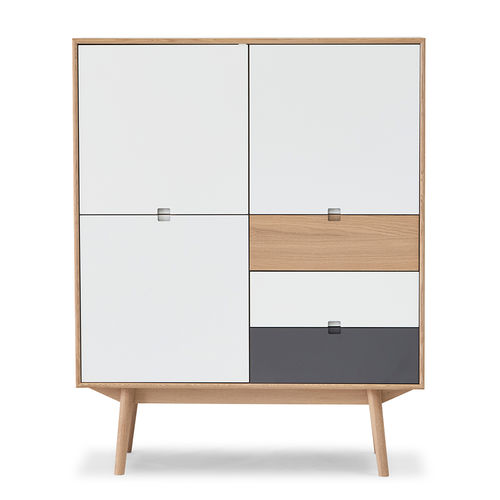 Credenza alta - CITY  - PBJ Design House - contemporanea / in rovere / in noce