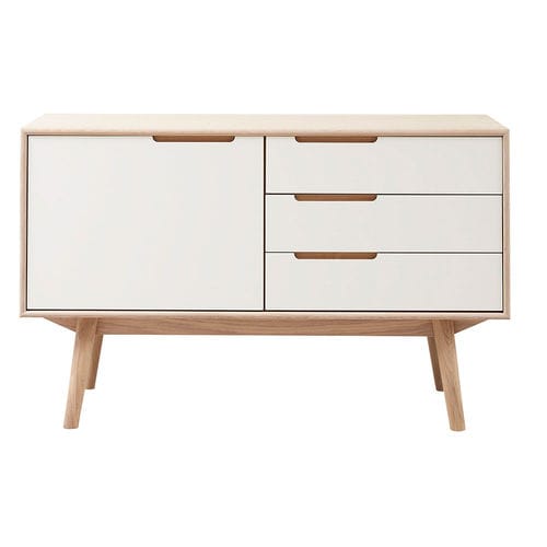Credenza contemporanea - CURVE - PBJ Design House - in rovere / in noce / bianca