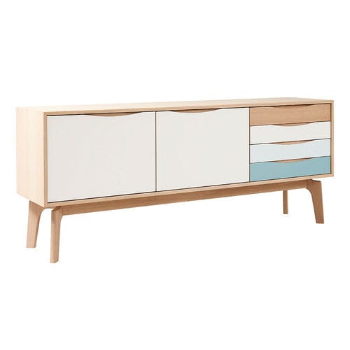 Credenza contemporanea - EDGE - PBJ Design House - in rovere / in noce / in legno massiccio