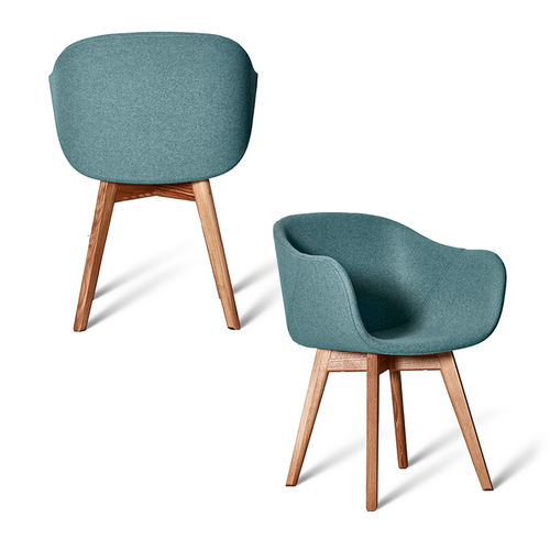 Sedia da pranzo classica - COMPOUND  - PBJ Design House - da interno / in tessuto / in pelle