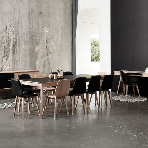 Sedia da pranzo contemporanea - BASIC CUT  - PBJ Design House - da interno / in legno compensato / in feltro