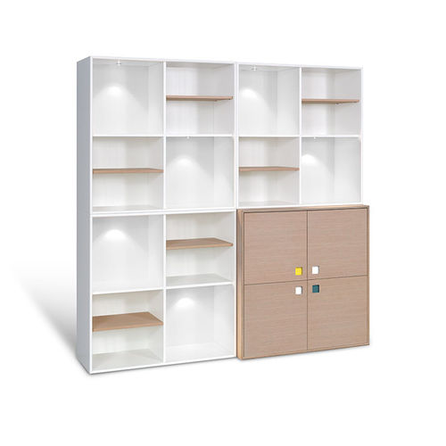 Libreria alta - CHOICE - PBJ Design House - contemporanea / in rovere / in noce