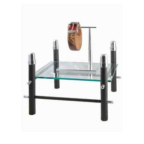 Tavolo espositore per uso contract - BASSO - Del Barba Lavorazioni Metalli Srl - per sala mostre / in alluminio / in ottone