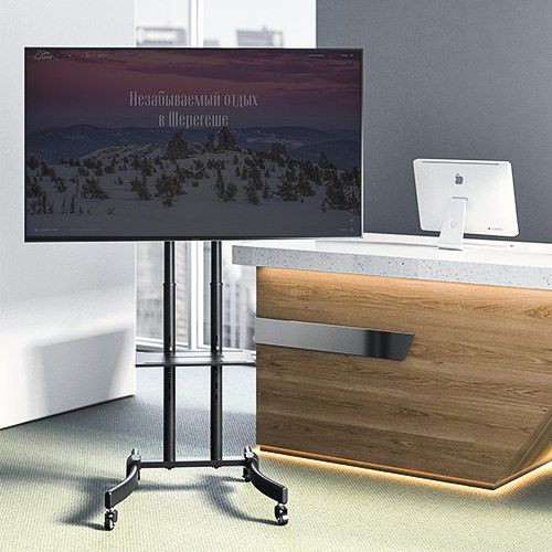 Supporto per TV da terra contemporaneo - T1029/T1030 - LUMI LEGEND CORP. - con moderno rotelle / in acciaio / contract