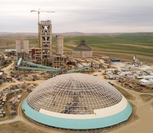 Tensostruttura su ossatura metallica - Altinyaldiz - ad arco / a cupola / per copertura