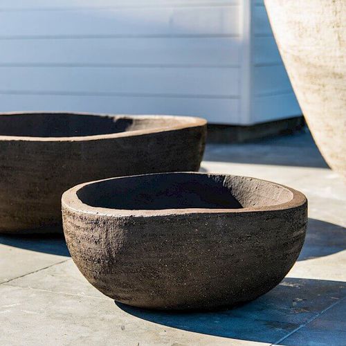 Vaso da giardino in terracotta - ISLAND - Deseo Ceramics - da appoggio / rotondo