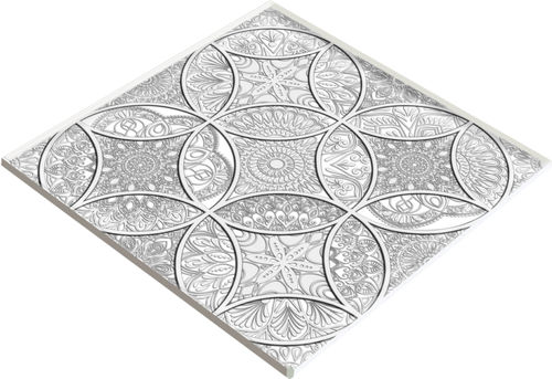 Pavimento in vetro - ORIENTAL 1 GRAY - Crystalexe - da interno / per gradini / per il settore terziario