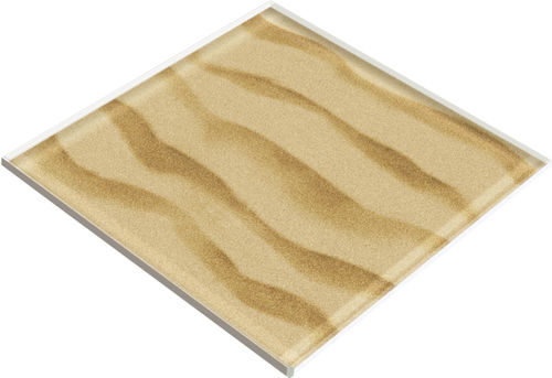 Pavimento in vetro - SAND FLOOR - Crystalexe - per esterni / da interno / per ambienti umidi