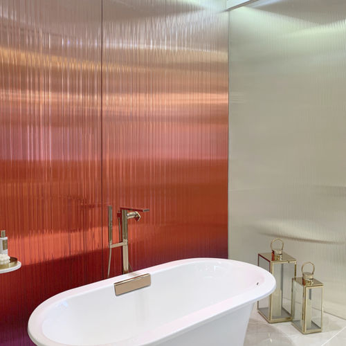 Pannello in vetro di sicurezza - R21385B - Rahmen (Asia) Limited - laminato / opaco / effetto specchio
