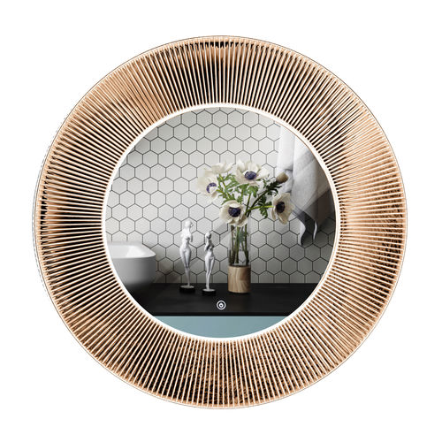 Specchio a muro - RMRYSJJS11Y800G10LF - Rahmen (Asia) Limited - contemporaneo / rotondo / dorato