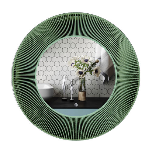 Specchio a muro - RMRYSJJS11Y1200G6LF - Rahmen (Asia) Limited - contemporaneo / rotondo / verde