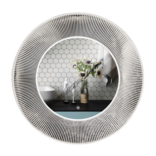 Specchio a muro - RMRYSJJS11Y1200G2LF - Rahmen (Asia) Limited - contemporaneo / rotondo / argentato