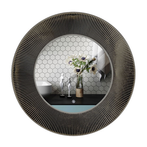 Specchio a muro - RMRYSJJS11Y1200G5LF - Rahmen (Asia) Limited - contemporaneo / rotondo / grigio