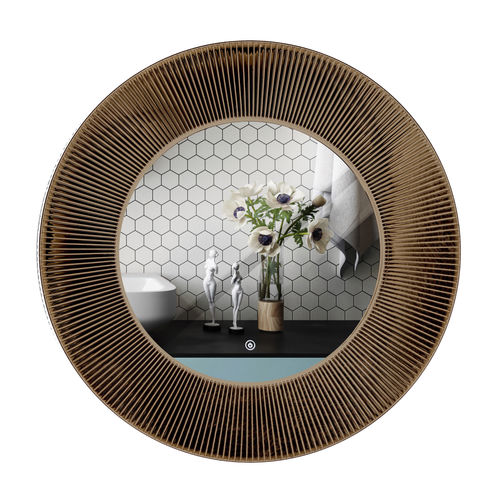 Specchio a muro - RMRYSJJS11Y1200G4LF - Rahmen (Asia) Limited - contemporaneo / rotondo / aspetto bronzo