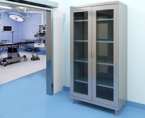 Armadio modulare - CUPBOARD INOX 1900x1000x500 mm - Engineering Marketing - contemporaneo / in acciaio / con ante battenti