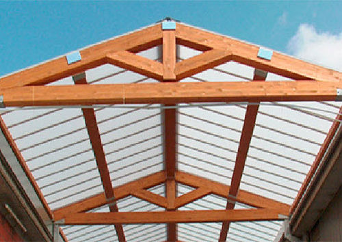Lastra per copertura in policarbonato - SUN MODUL® - AKRAPLAST - traslucida / ondulata