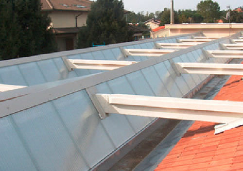 Lastra in policarbonato per coperture - SUN MODUL® - AKRAPLAST - traslucida