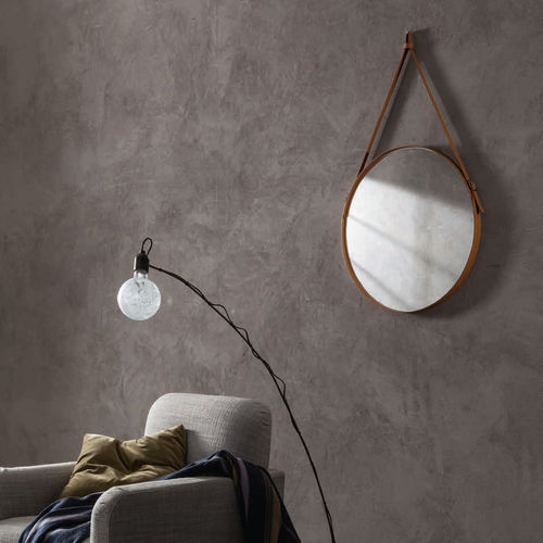 Specchio a muro - EFFIGIES - Limac Design® - contemporaneo / rotondo / in pelle