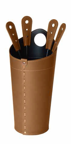 Set da camino in pelle - NILAR - Limac Design®