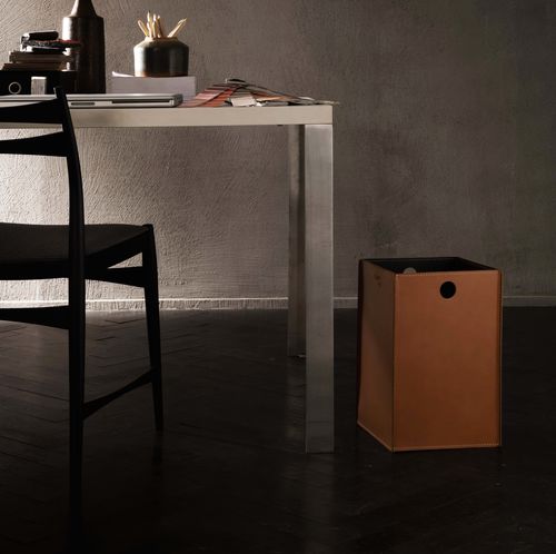 Cestino gettacarte in pelle - TEODORO - Limac Design®